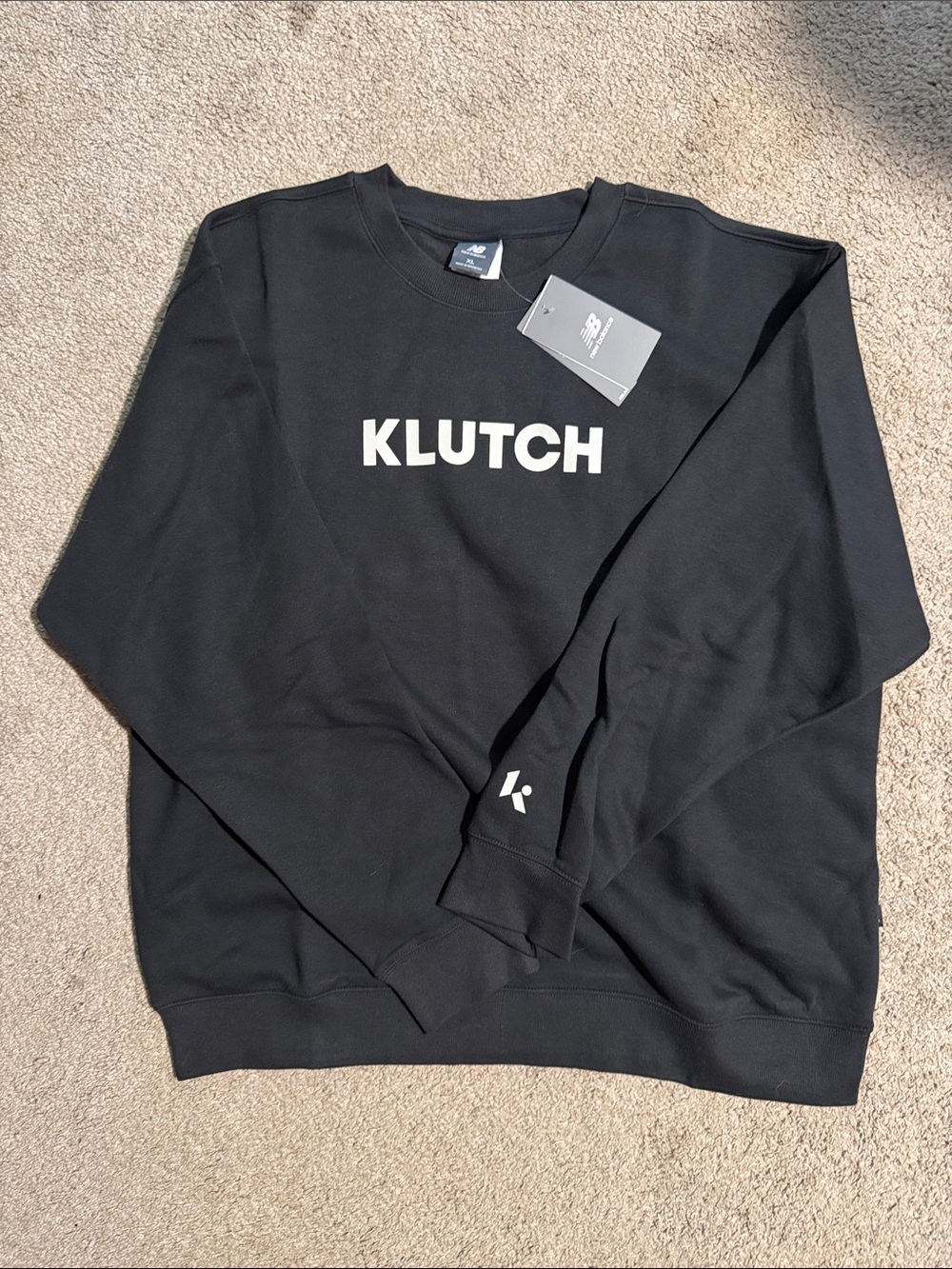 Men's Black New Balance Crewneck Sweatshirt